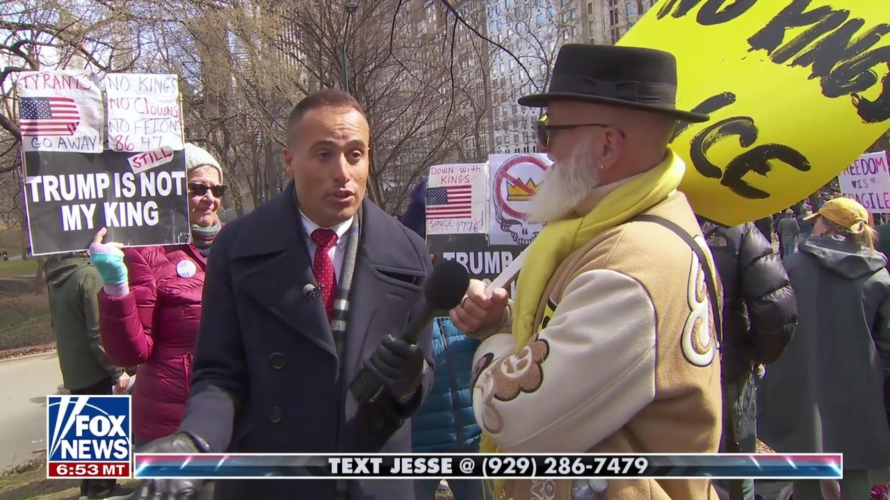 'Jesse Watters Primetime' makes a visit to a 'No Kings' protest