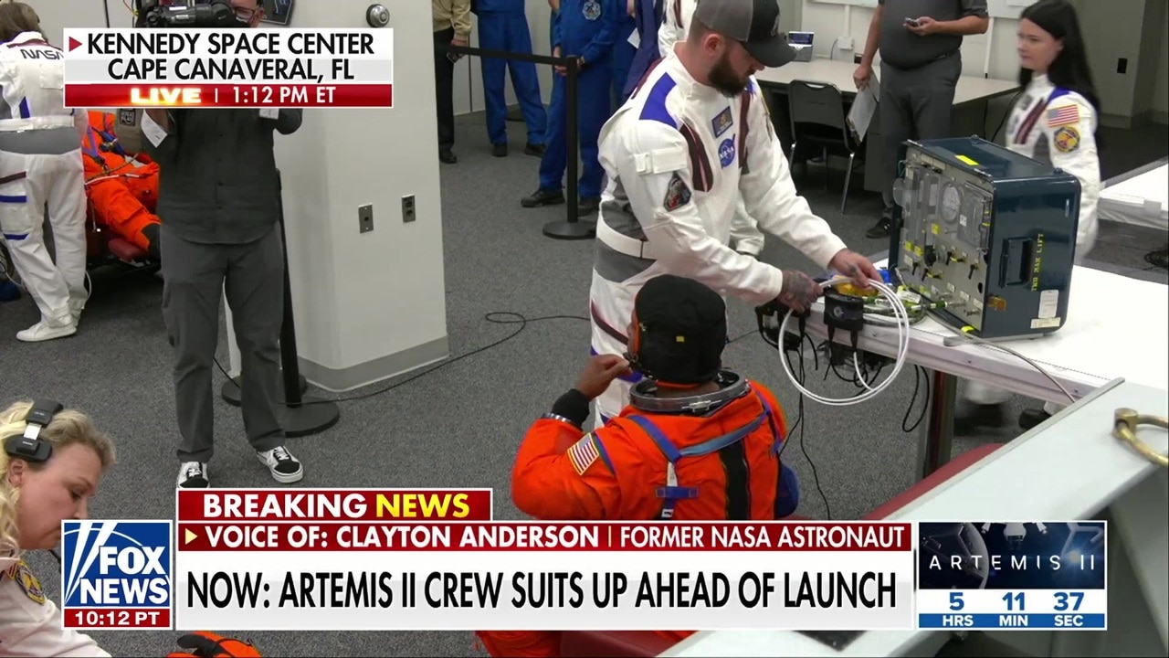 Artemis II crew suits up ahead of historic lunar mission