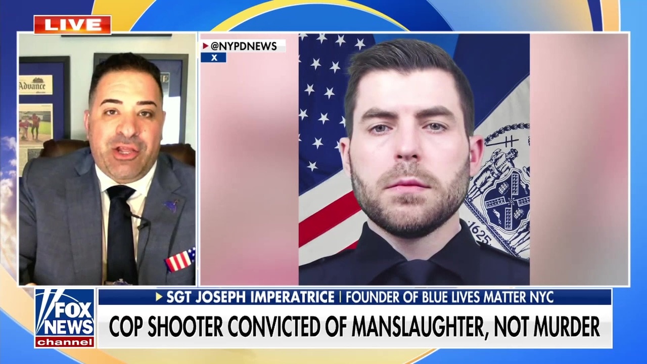 Cop shooter convicted of manslaughter, not murder in NYPD detective's death