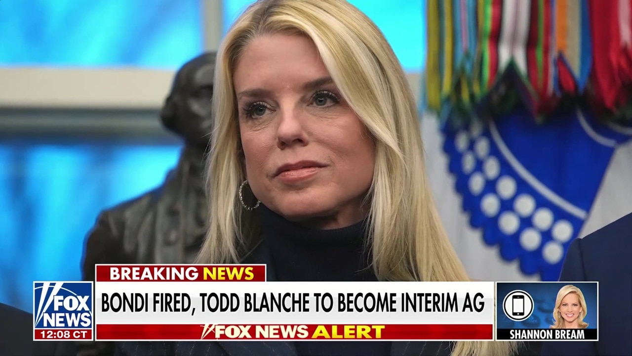 Pam Bondi out, Todd Blanche to become interim attorney general