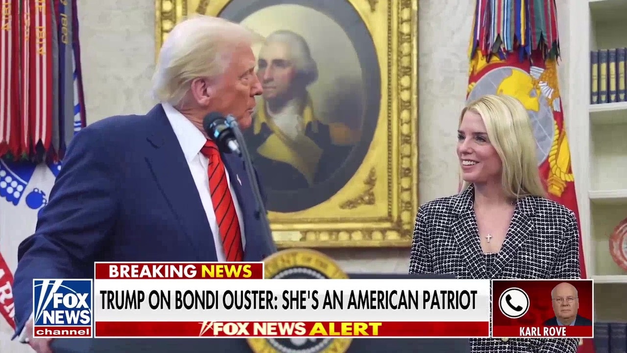 President Trump was clearly dissatisfied with Bondi’s handling of Epstein case, Karl Rove says