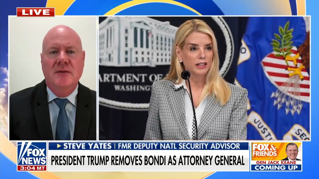 Steve Yates discusses Pam Bondi's contributions after her removal as attorney general