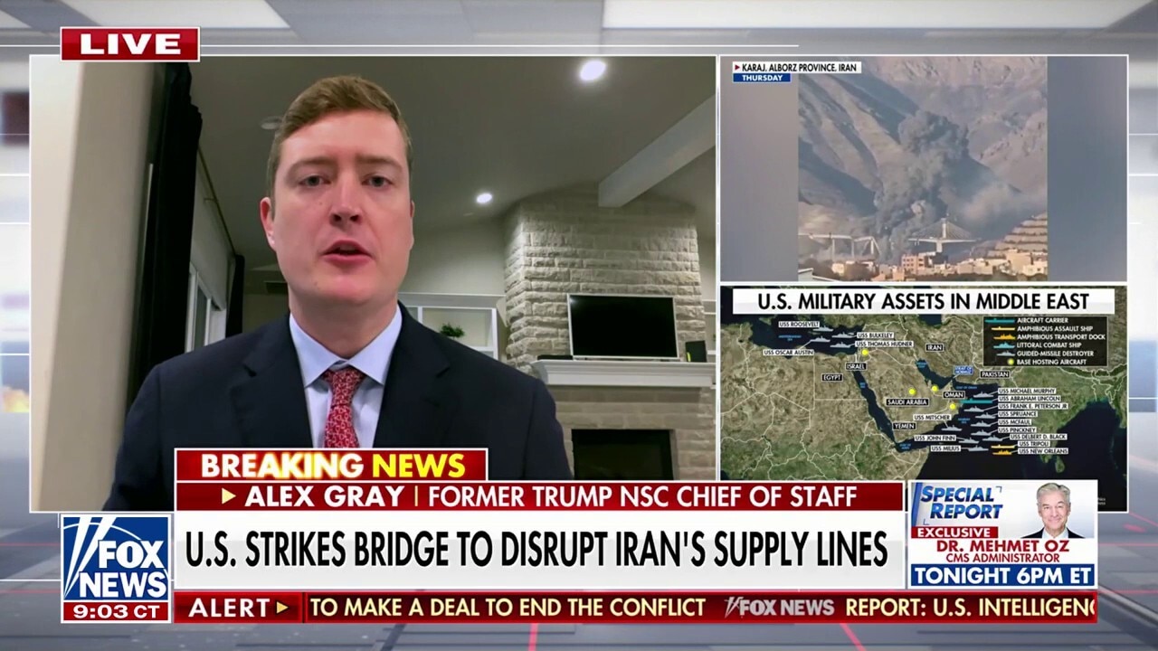 U.S. strikes bridge to disrupt Iran's supply lines