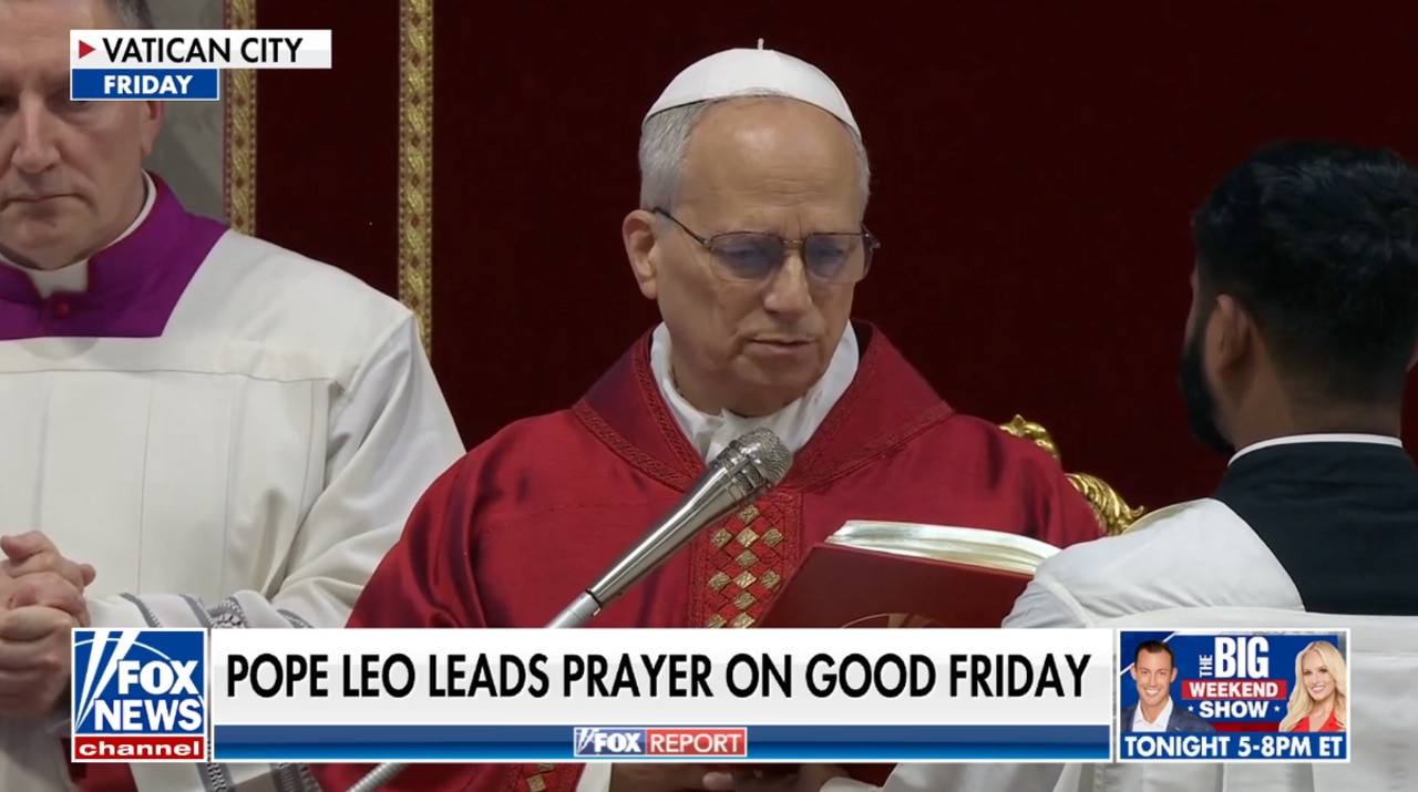 Pope Leo leads historic Good Friday procession in Rome, marking first Easter as pontiff