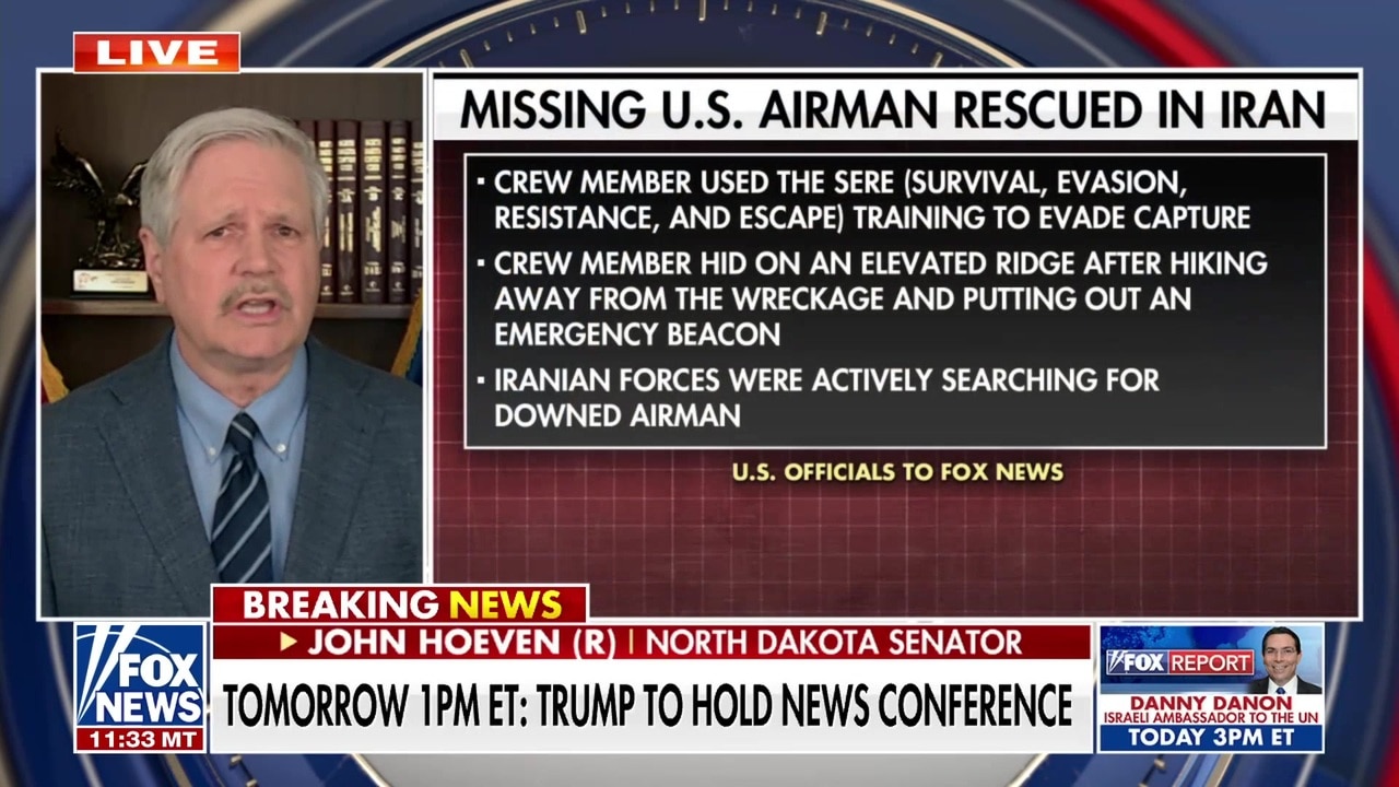 US military ‘beyond professional’: GOP senator praises rescue of airman in Iran