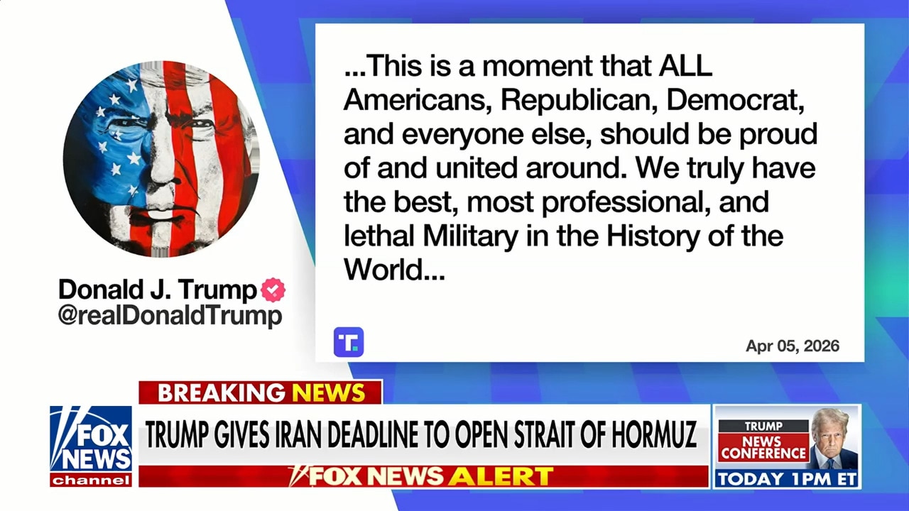 Watch Trump pays tribute to military after US airman’s rescue in Iran ...