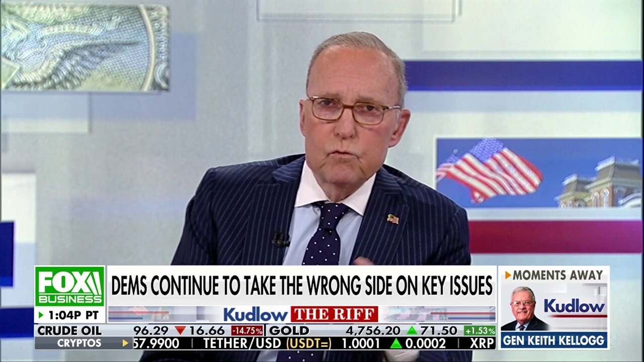 Larry Kudlow: Democrats find themselves on the wrong side of these issues