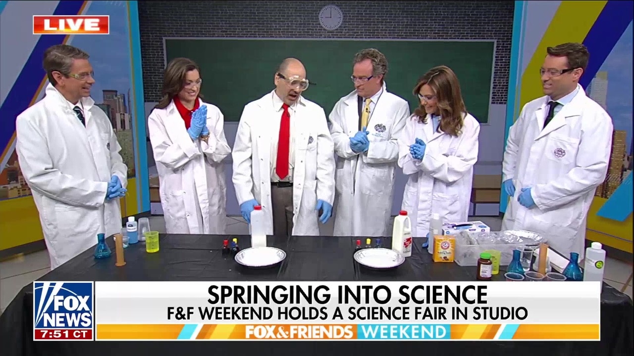 Radical Rob demonstrates fun science experiments on 'Fox & Friends Weekend'