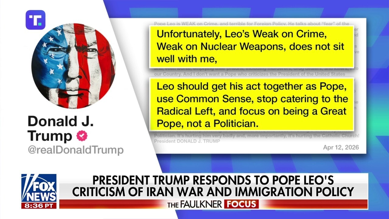 Trump blasts Pope Leo over Iran remarks in scathing Truth Social post