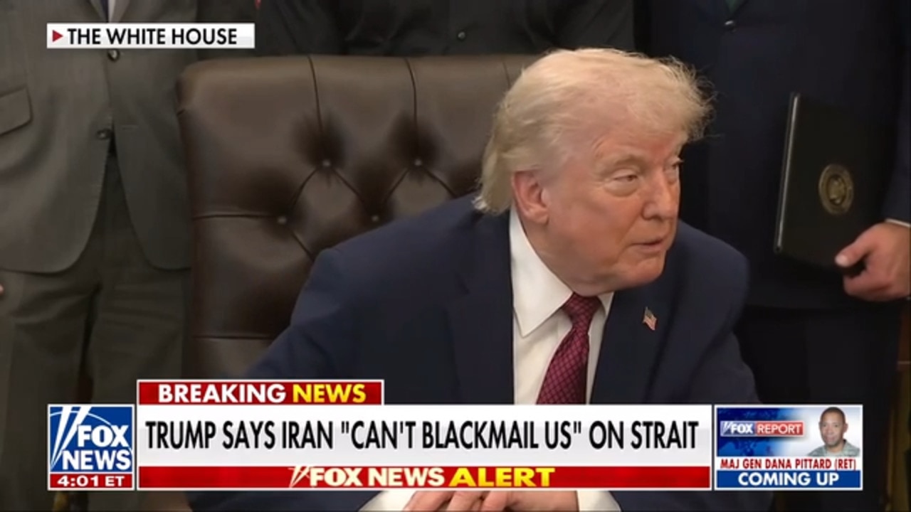 Trump warns Iran it ‘can’t blackmail’ US with Hormuz closure
