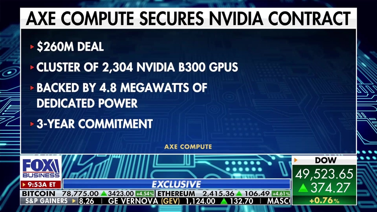 Axe Compute lands $260M Nvidia deal to power next-gen infrastructure