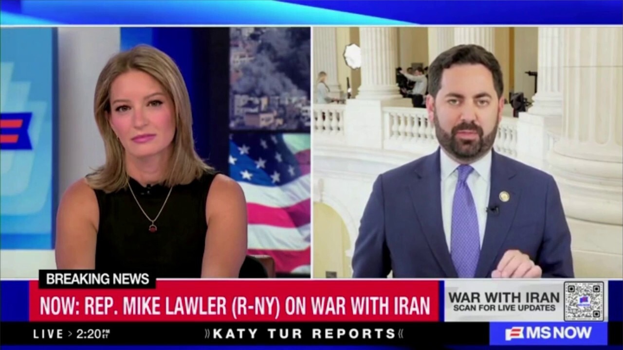 MS NOW host Katy Tur clashes with Rep. Mike Lawler over the war in Iran