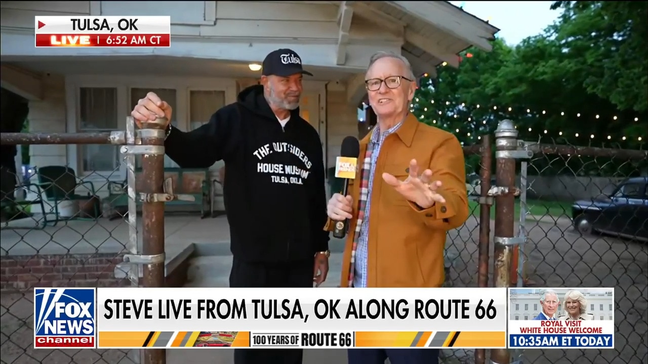 Steve Doocy visits iconic Outsiders House Museum in Tulsa on Route 66 road trip