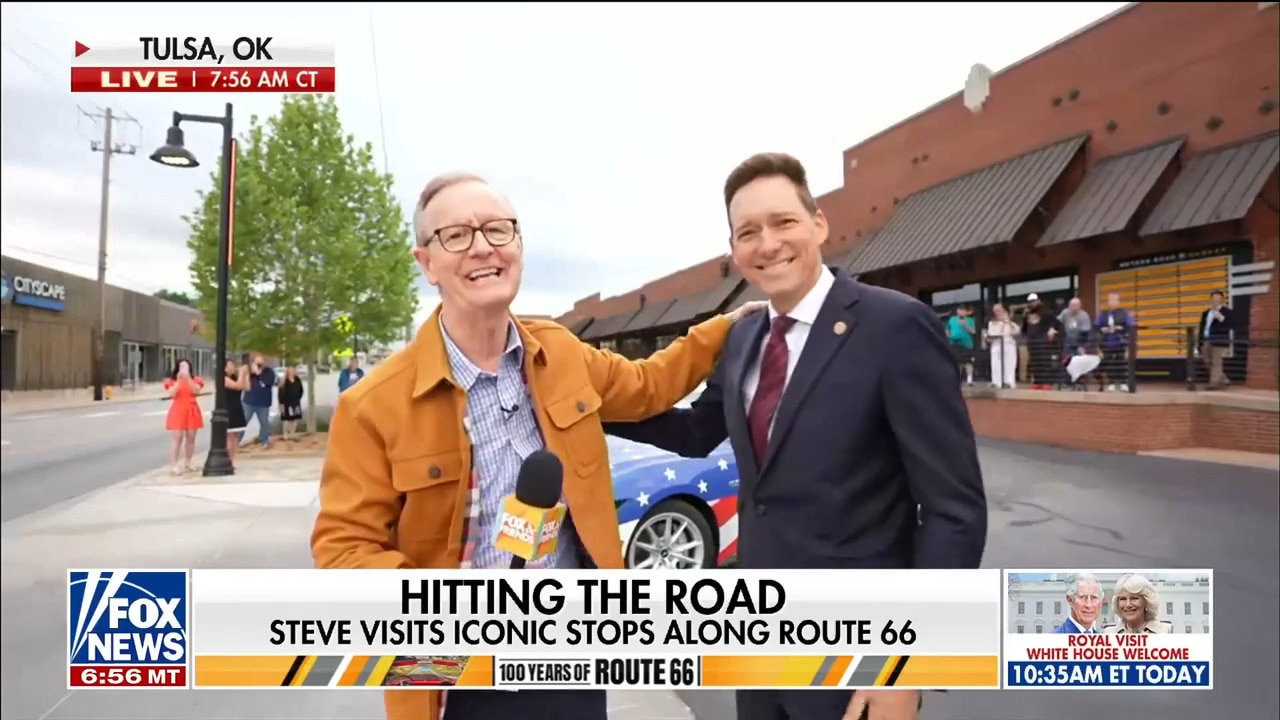 Steve Doocy begins Route 66 centennial road trip in Tulsa, Oklahoma