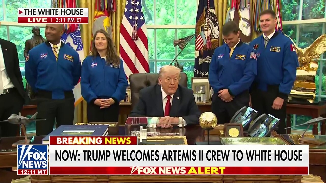 Trump welcomes Artemis II crew to the White House
