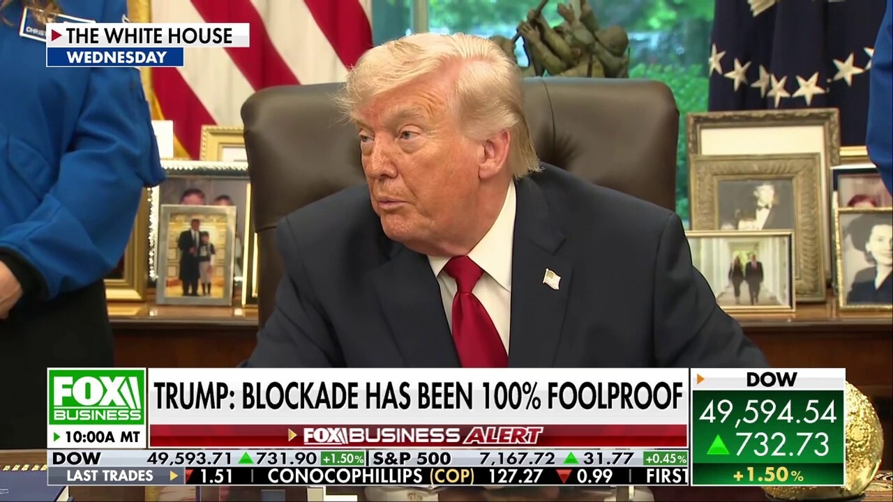 Trump hails 'genius' naval blockade, calls for Iran to 'cry uncle' and give up
