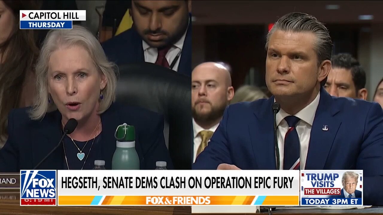 Senate Democrats clash with Pete Hegseth on Iran war
