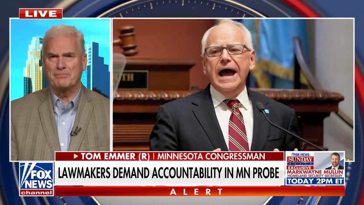 Minnesota Congressman Emmer sounds off on Gov Walz over fraud probe