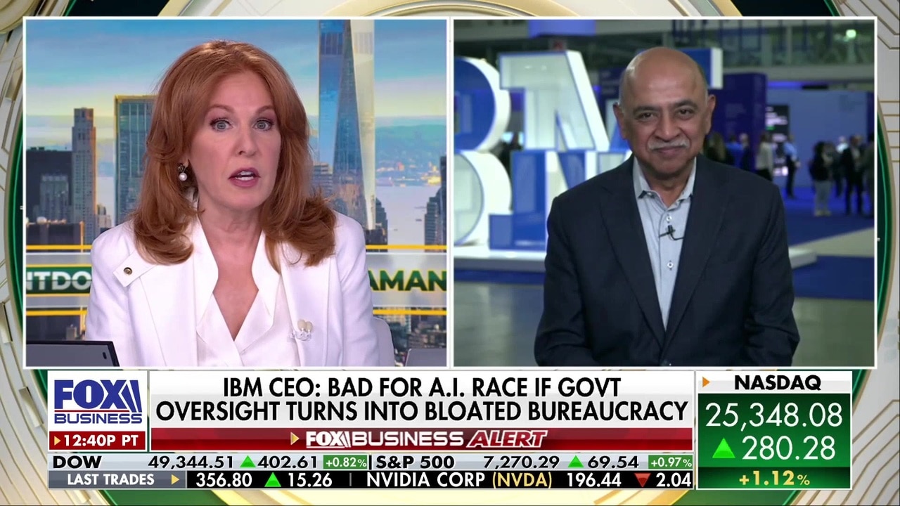 IBM CEO: ‘Bloated bureaucracy’ would not be good for US to win AI race