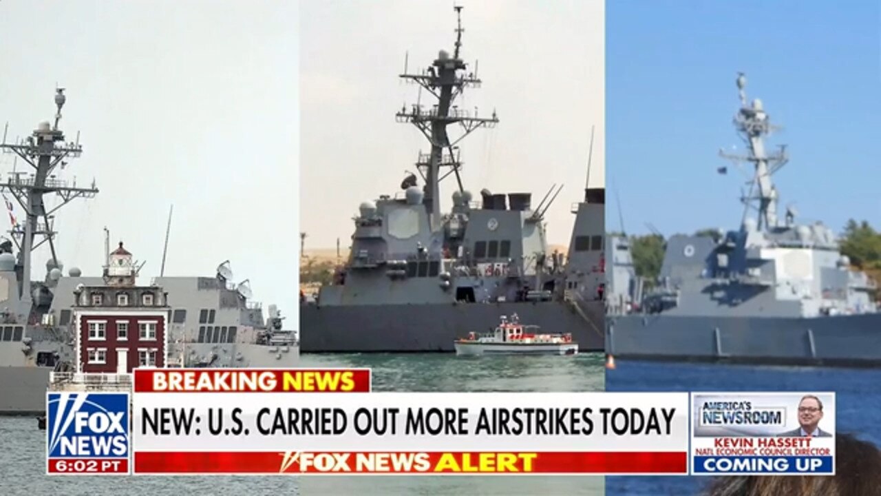 Watch US launches airstrikes against Iranian targets in Strait of ...