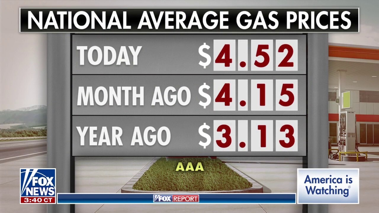 Watch National average gas prices soar amid Iran war - FNC | FOX One
