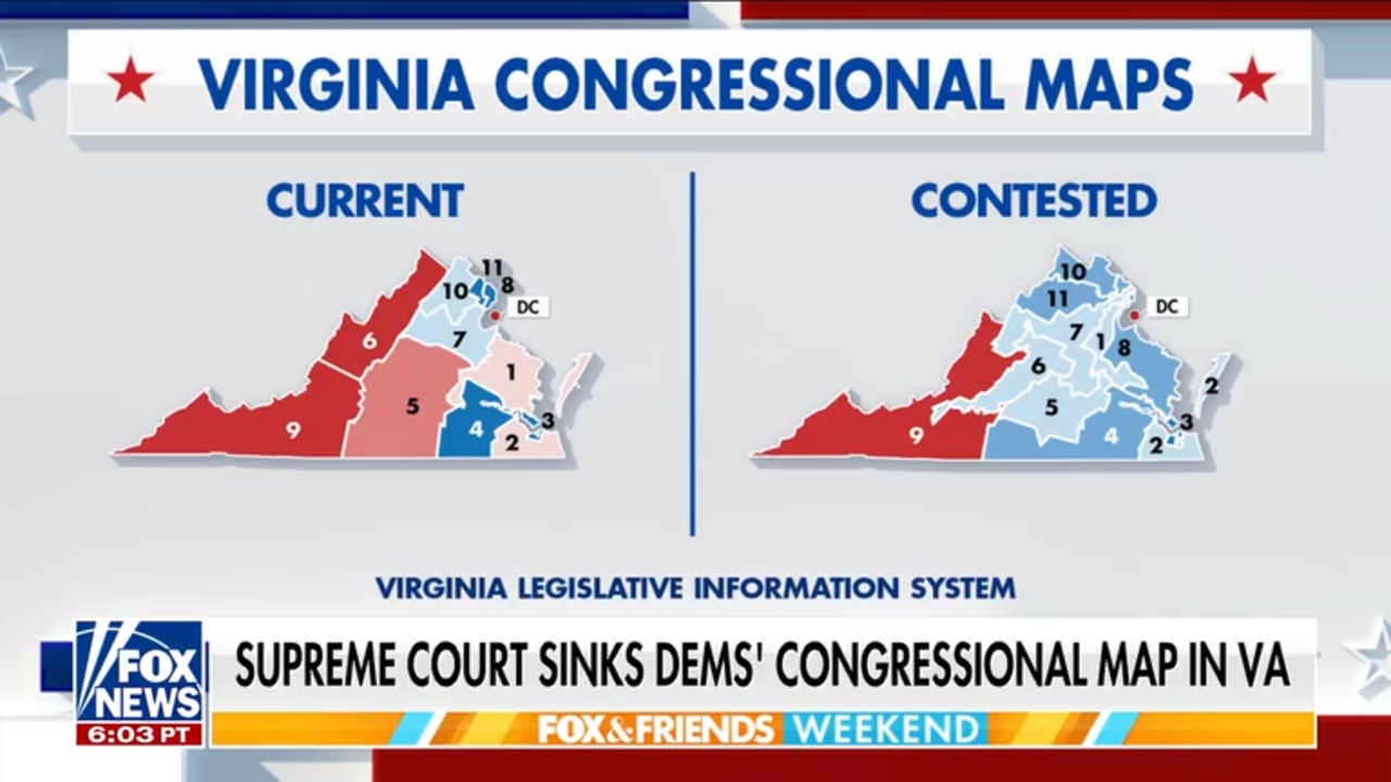 Supreme Court blocks Virginia's congressional map favoring Democrats
