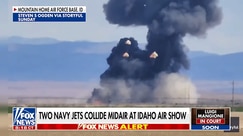Navy jets collide midair at Idaho air show, four crew members eject safely