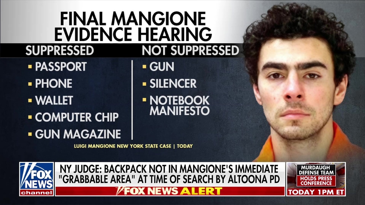 NY judge blocks some Luigi Mangione backpack evidence