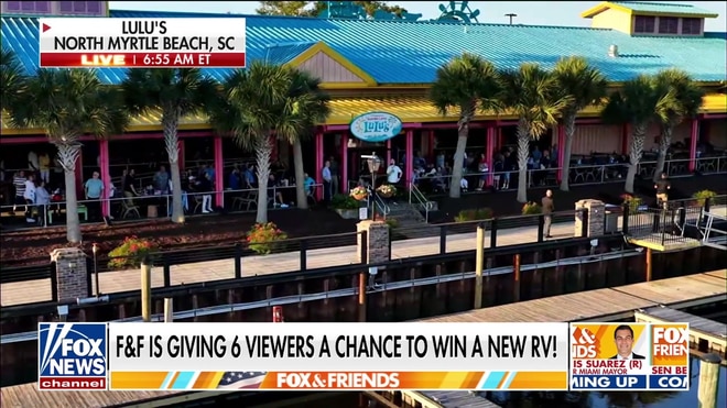 Steve Doocy visits Lucy Buffett's LuLu's in North Myrtle Beach