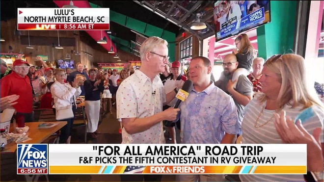 Steve Doocy announces fifth contestant in 'Fox & Friends' RV giveaway