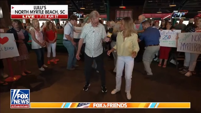 Steve Doocy learns the Carolina Shag