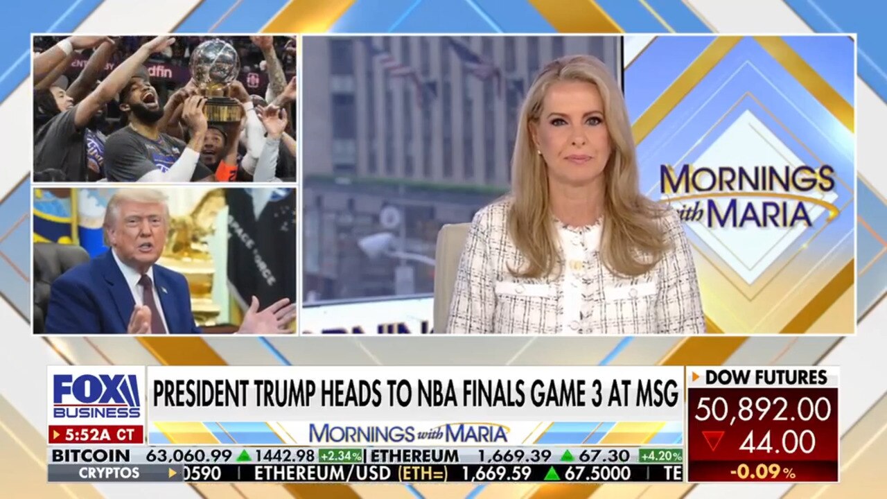 Watch President Trump, NYC mayor attend NBA Finals Game 3 at MSG - FBN ...