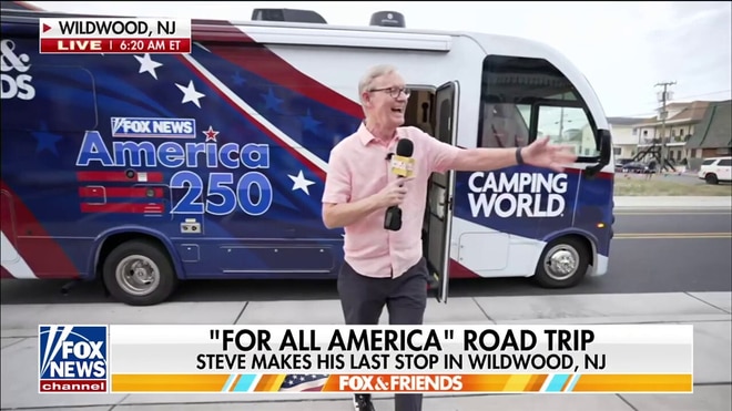 Steve Doocy makes final stop of 'For All America' road trip in Wildwood, NJ