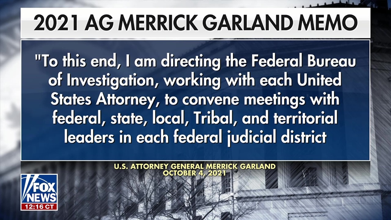 Watch DOJ probes alleged Biden-era crackdown on parental rights, internal emails revealed - FNC