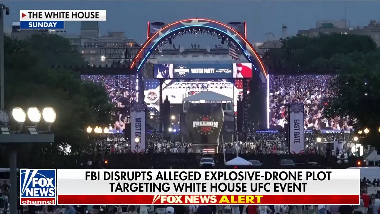 Watch FBI foils alleged explosive-drone plot targeting White House UFC ...