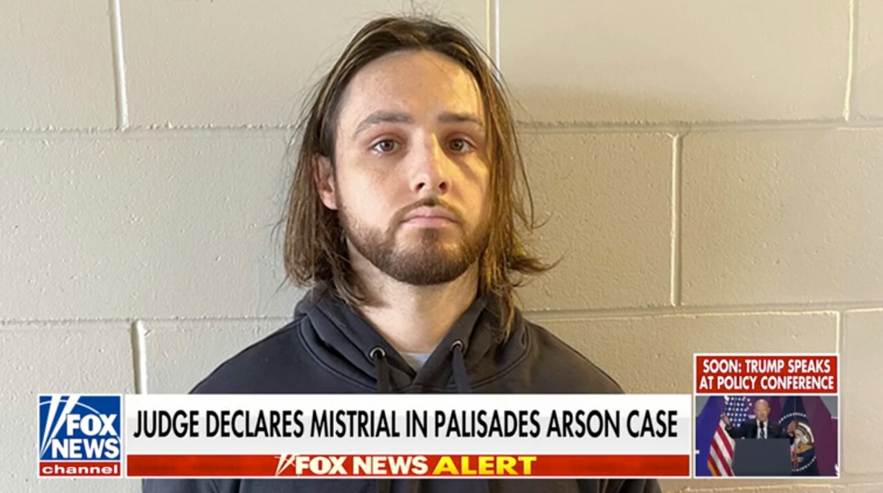 Watch Jurors speak out after mistrial declared in Palisades arson case ...