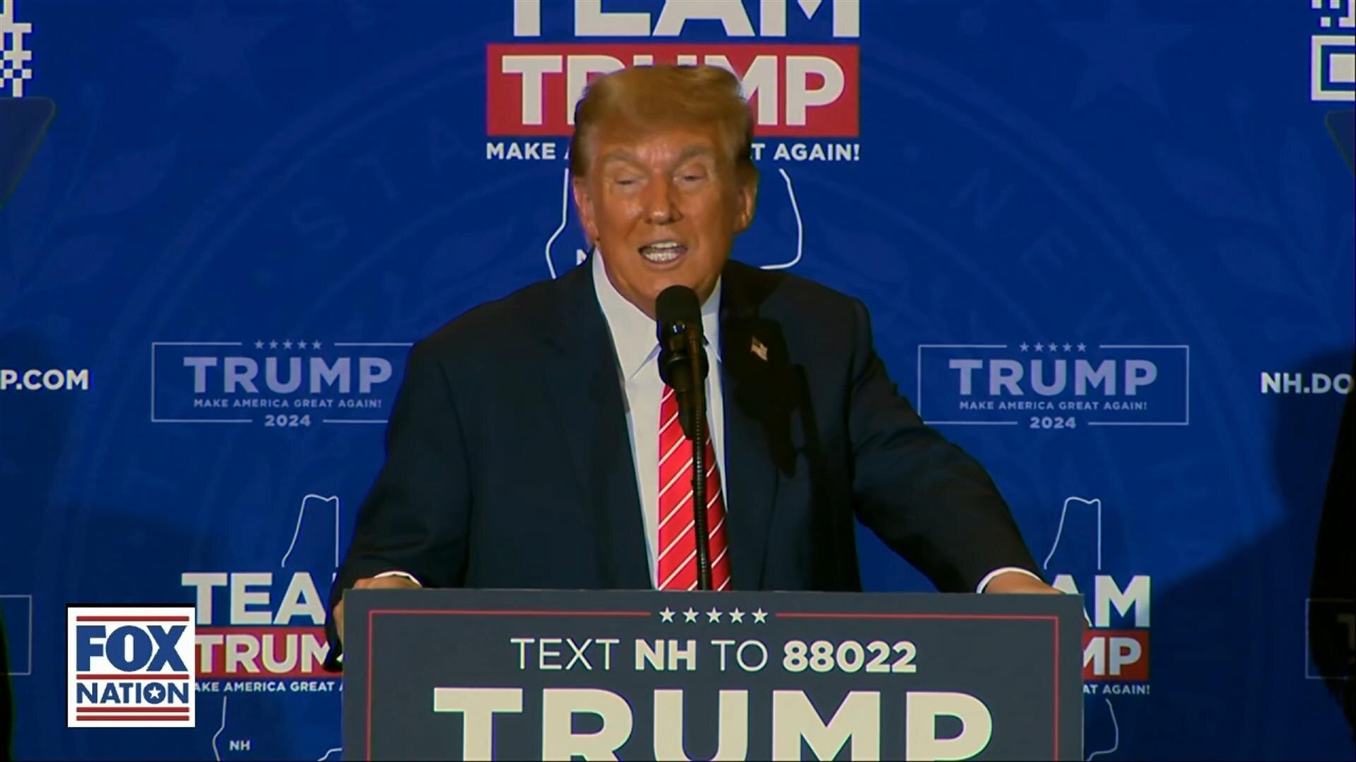 Donald Trump Campaigns in Concord, NH