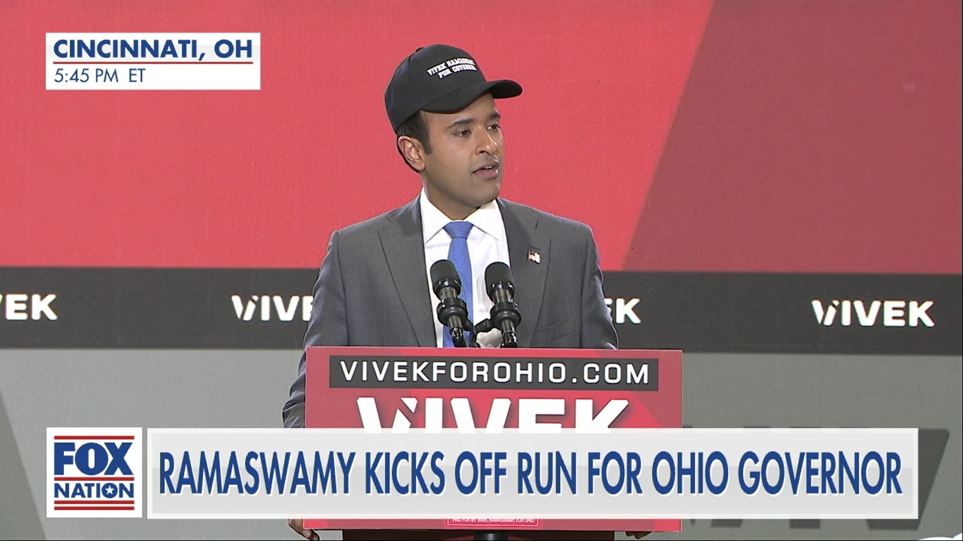 Ramaswamy Launches Bid for OH Governor