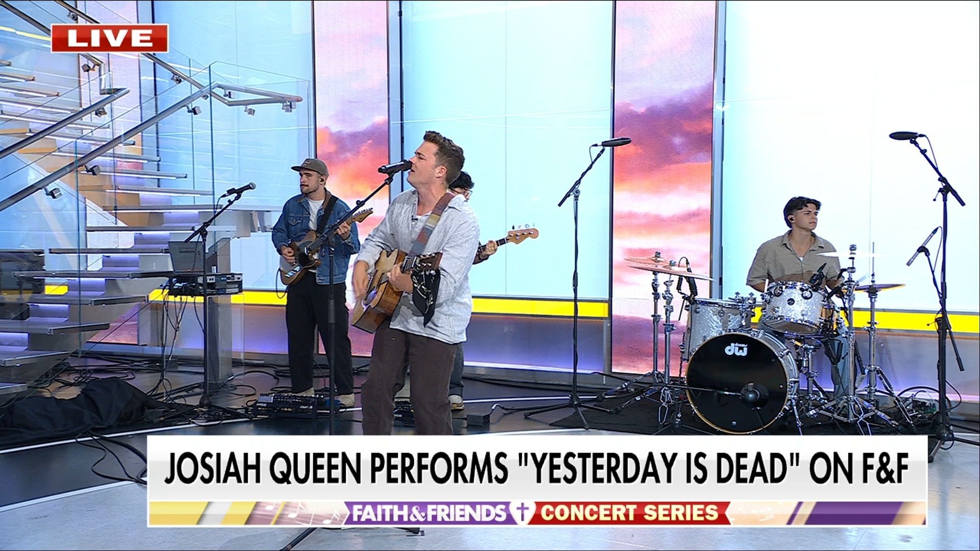 Josiah Queen Performs on 'Fox and Friends Weekend'