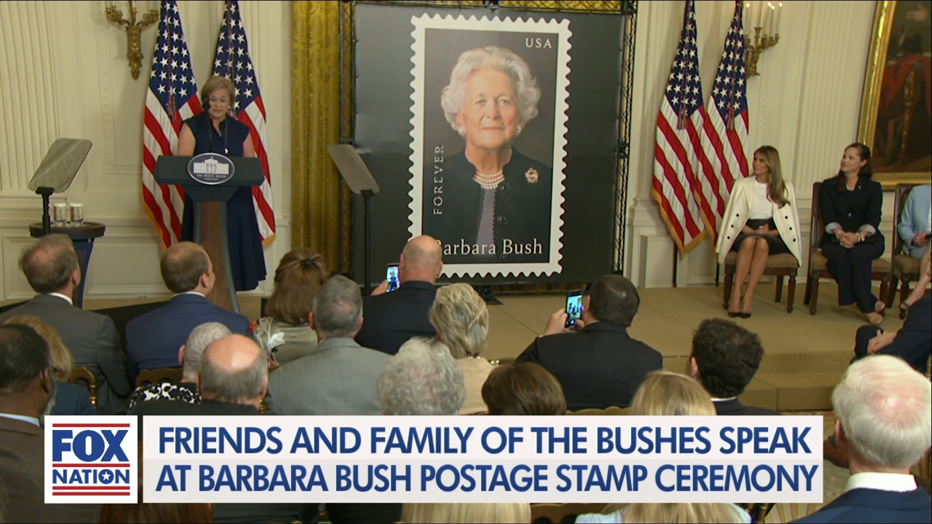 (5/8) Barbara Bush Postage Stamp Unveiling