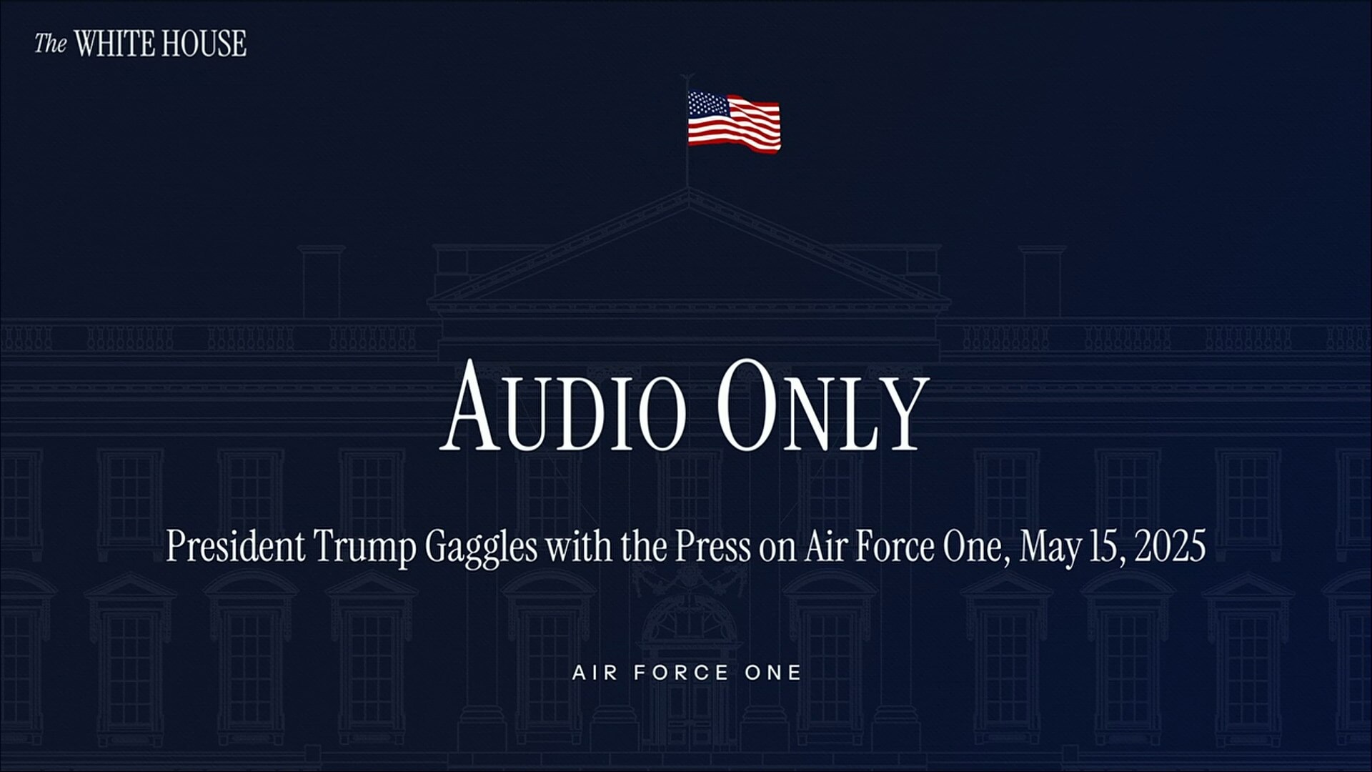 (5/15) Trump Speaks to Press on AF1