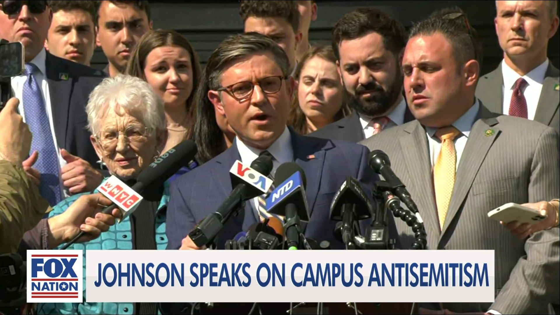 Speaker Mike Johnson visits Columbia University