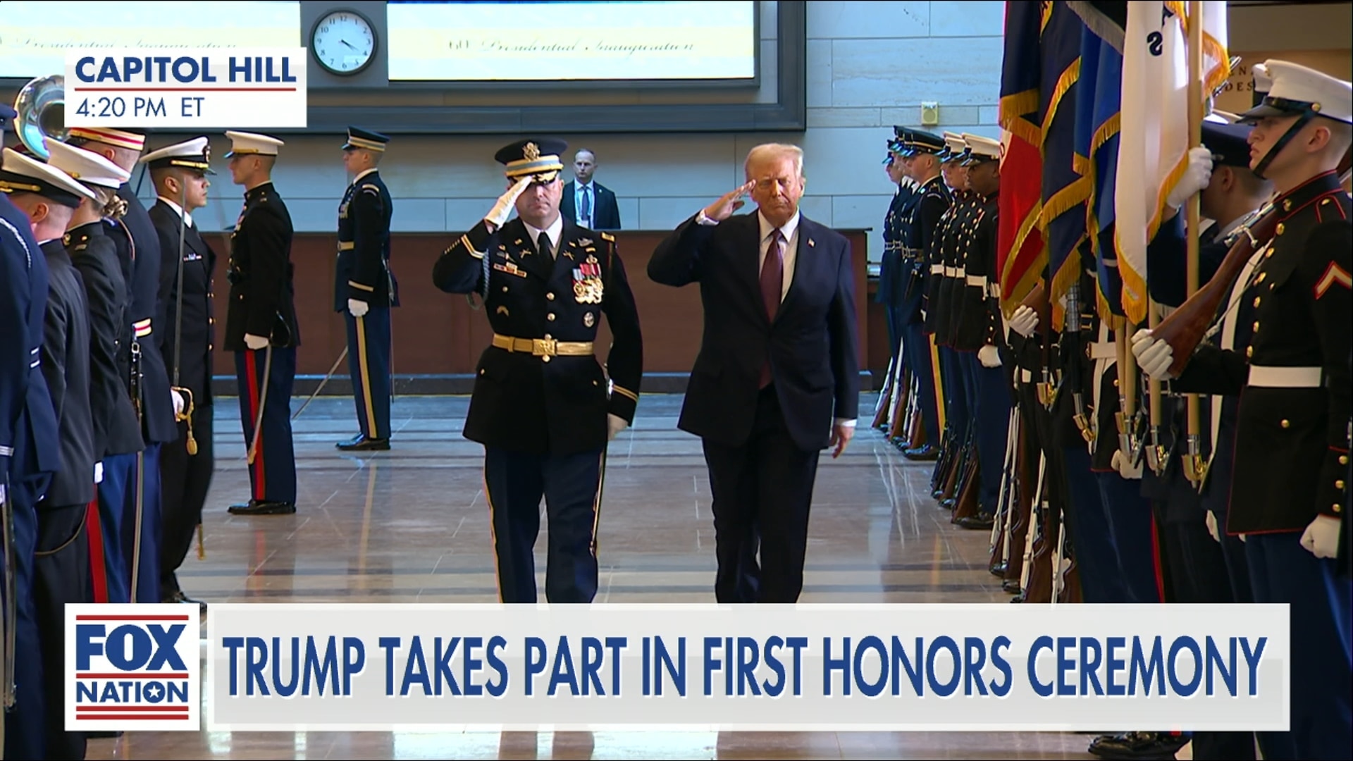 Inauguration of Donald Trump - First Honors Ceremony