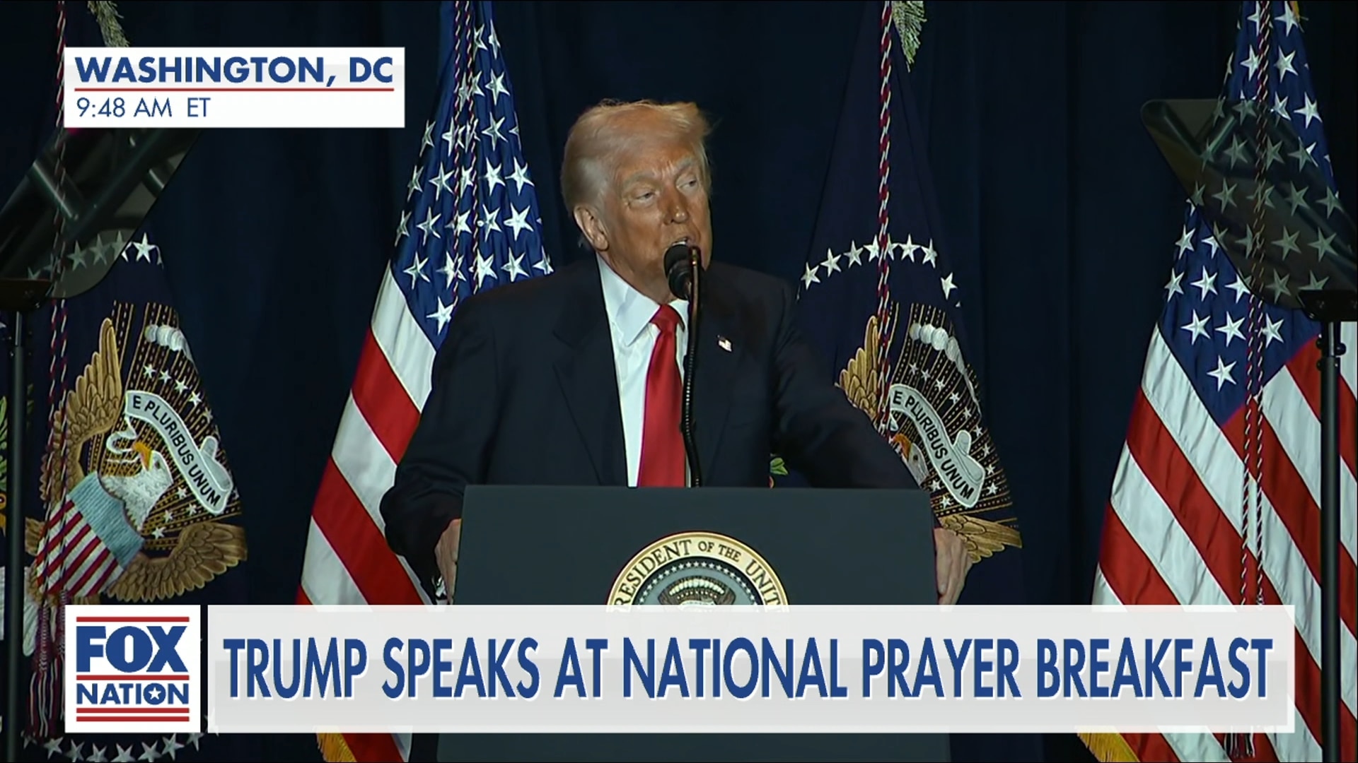 Trump Attends National Prayer Breakfast