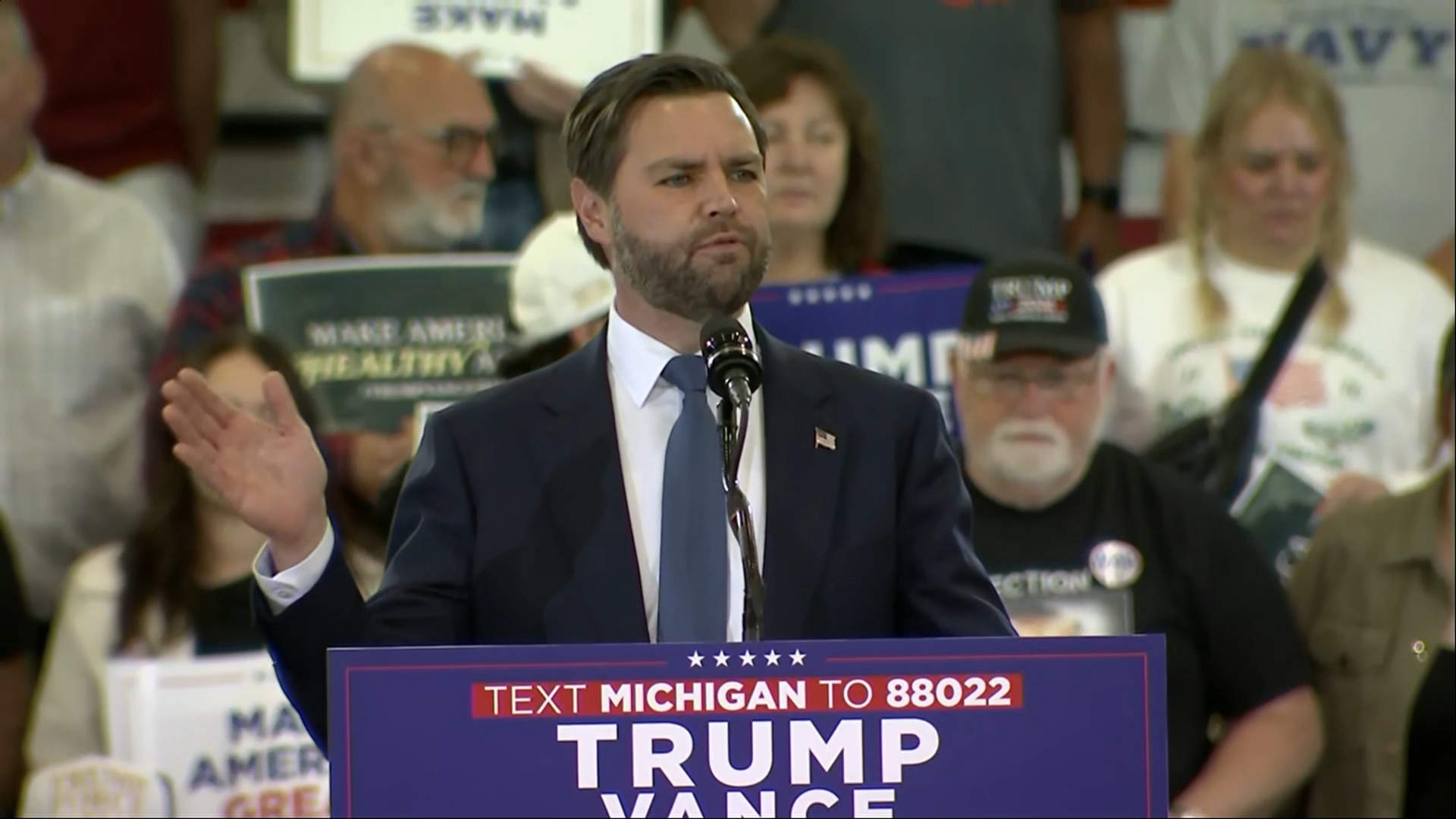 JD Vance: Saginaw, MI