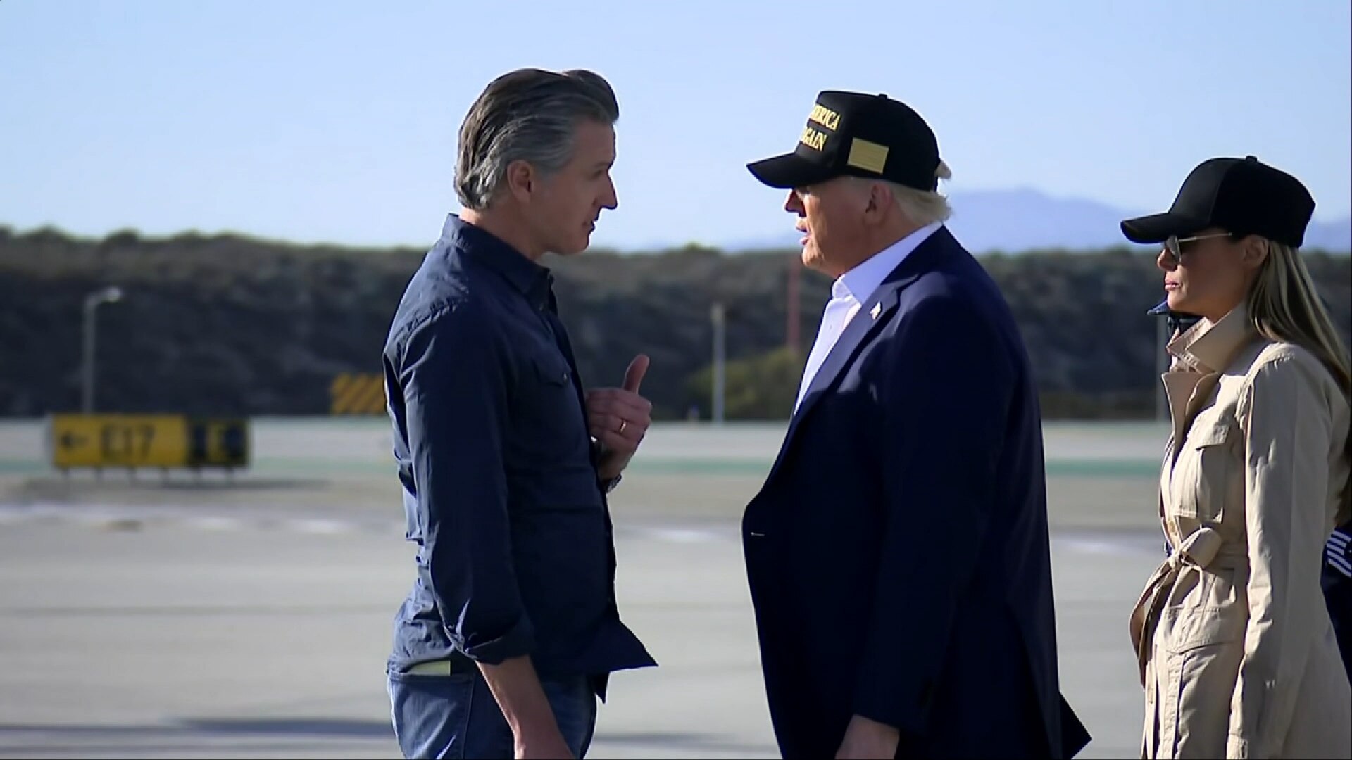 Trump Visits Wildfire-Stricken Los Angeles