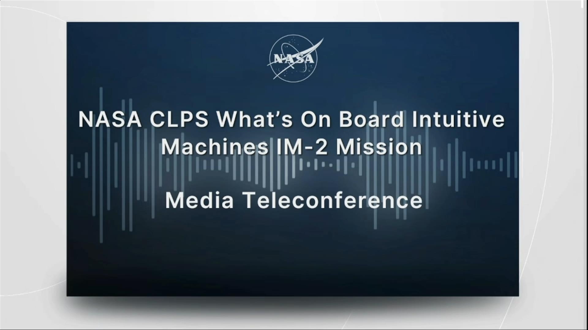 Space Mission Live - NASA Media Teleconference 2/7