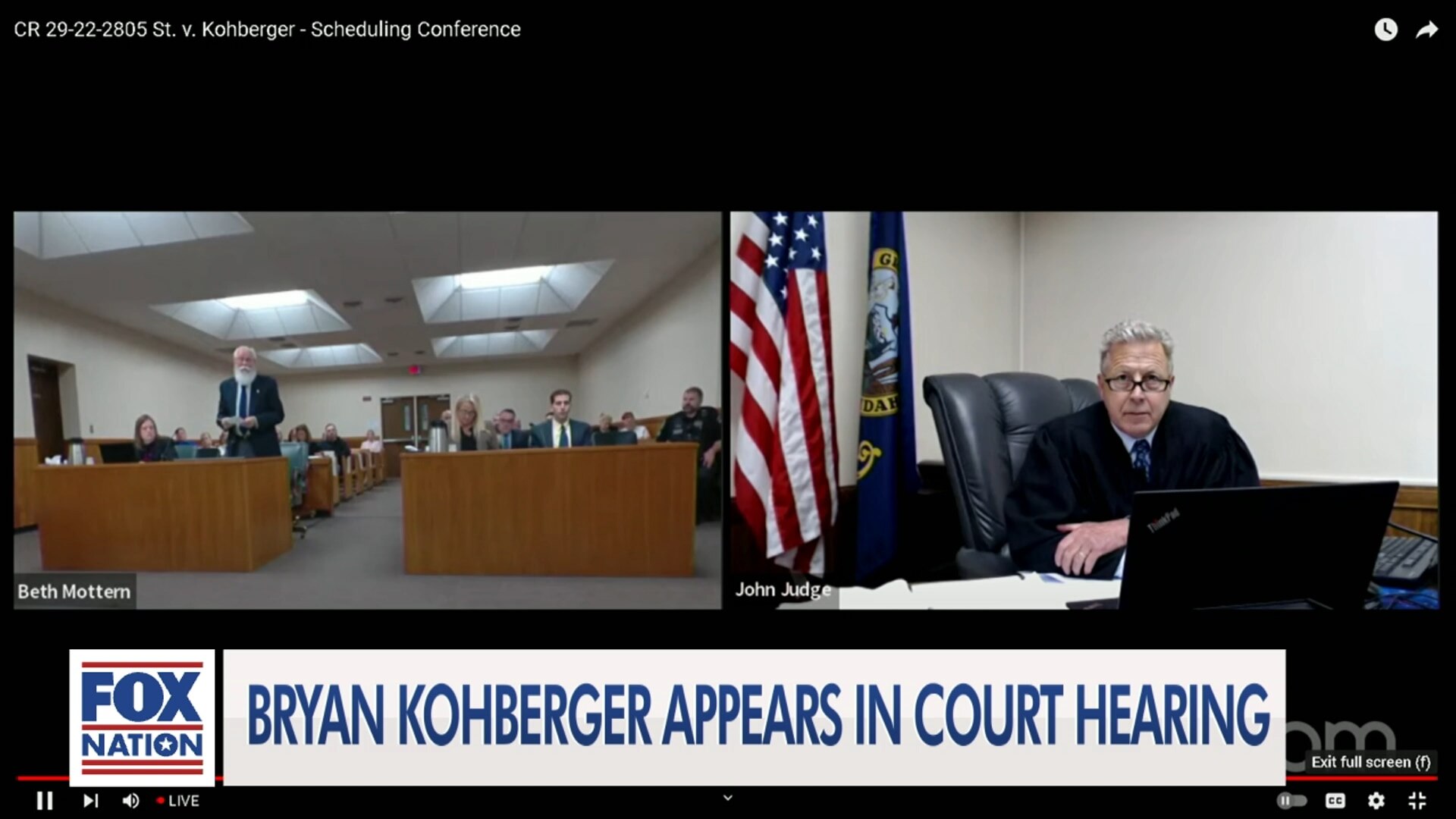 Kohberger Scheduling Hearing