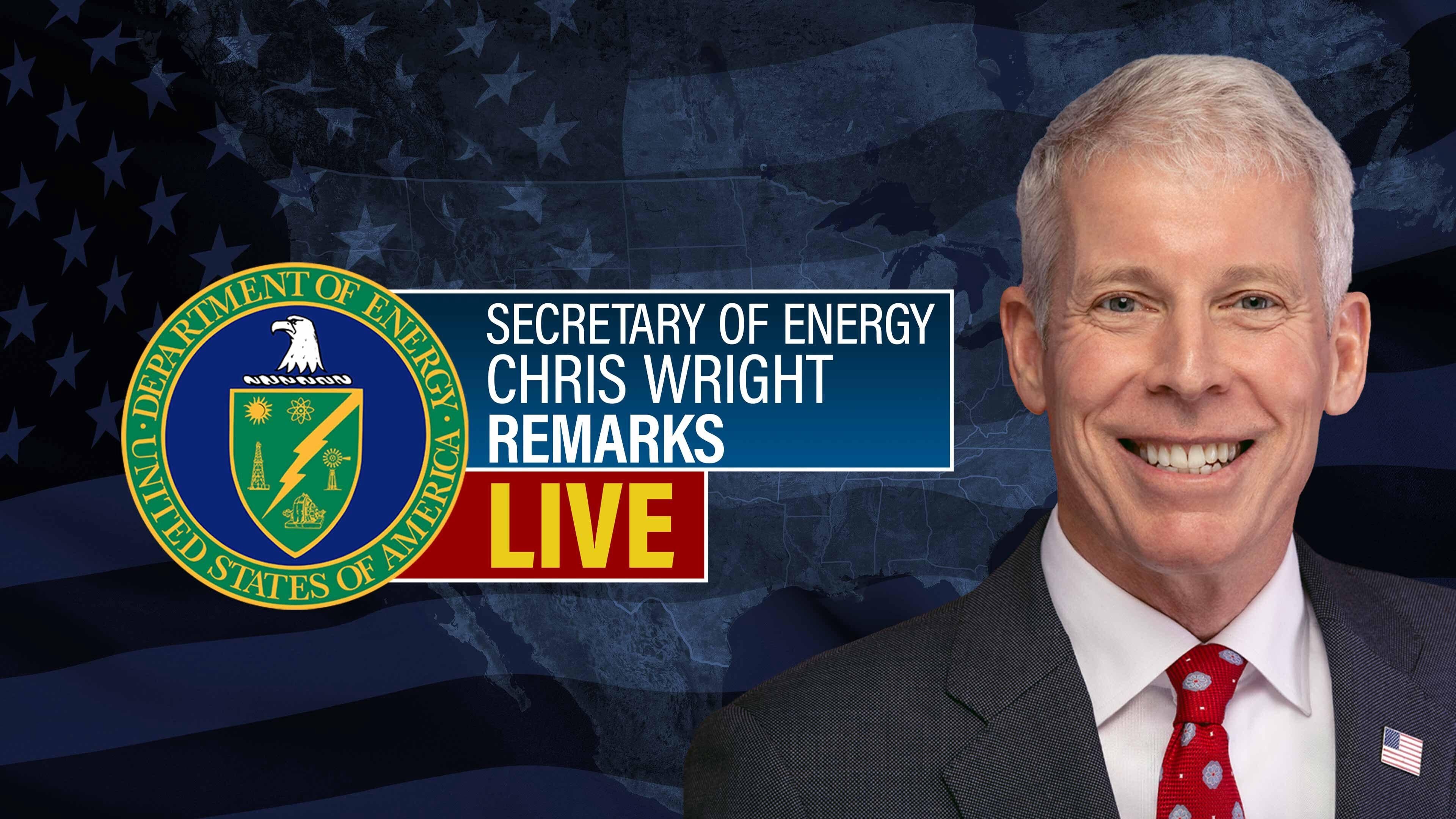 Secretary Of Energy Chris Wright Remarks Live - (5/2) Wright Speaks on Lifting Water Heater Ban