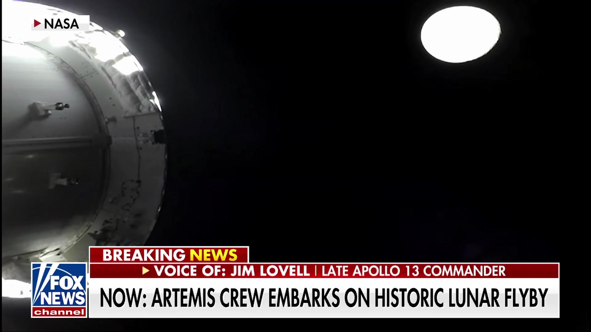 Apollo 13 Commander Jim Lovell welcomes Artemis II to his 'old neighborhood' as they break his record